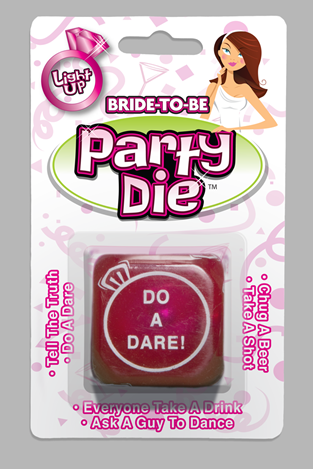 Bride to Be Flashing Party Dice