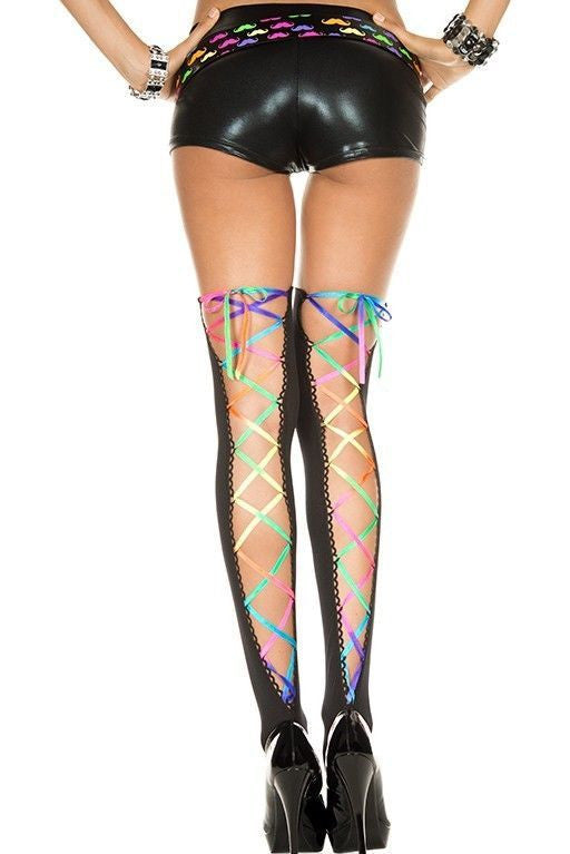 Lace Up Thigh High