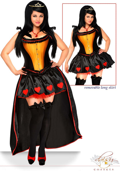 5 Piece Sexy Queen of Hearts Costume