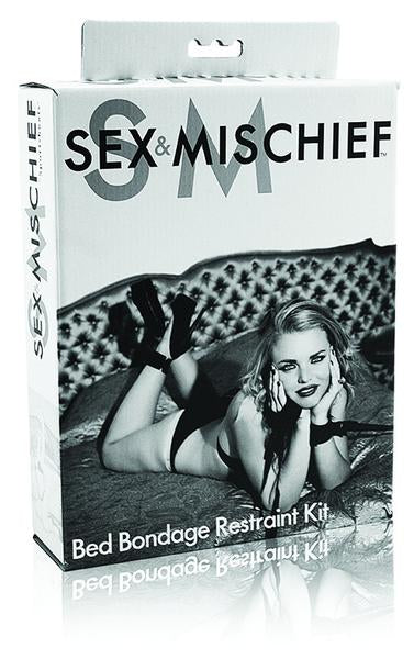 Sex & Mischief Bed Bondage Restraint Kit