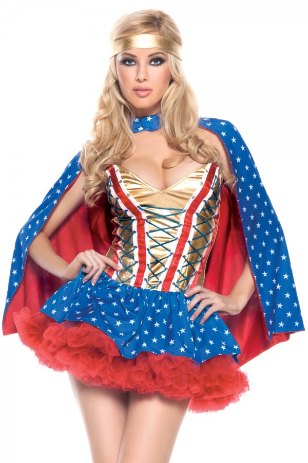 3 Piece Hero Girl Costume
